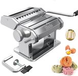 Pasta Maker by Shule – Stainless Steel Pasta Machine Includes Pasta Roller, Pasta Cutter, Hand Crank and Detailed Instructions