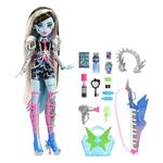 Monster High Doll, Amped Up Frankie Stein Rockstar with Instrument and Performance-Themed Accessories Like Headphones