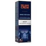 No Hair Crew Body At Home Hair Removal Cream for Manscaping Unwanted Hair with Energizing Ginseng, Premium Depilatory, Painless & Flawless, Made for Men, 200ml
