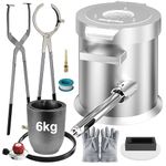 Nelyrho 6KG Propane Melting Furnace Kit – Metal Casting Machine for Gold, Silver, Copper, Jewelry Making & Refining