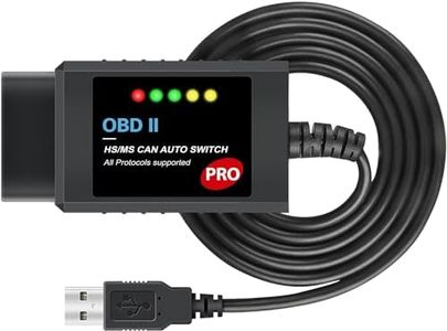 FORScan OBD2 Adapter USB ELM327 Scanner Compatible with Ford F150 F250, Automatic (MS/HS) CAN Switching OBDII Diagnostic Scan Tool for Ford Lincoln Mazda Mercury