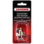 Janome Convertible Free Motion Quilting Foot Set Memory Craft Emb Machines & High Shank Models