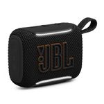JBL Go 5 - Ultra-Portable Waterproof & Drop-Proof Speaker with JBL Legendary Sound & Ambient Edge Lighting, AirTouch Instant Stereo Pairing or Link Multiple Compatible Speakers via Auracast™ (Black)