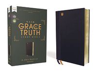 NASB, The Grace and Truth Study Bible, Leathersoft, Navy, Red Letter, 1995 Text, Comfort Print: New American Standard Bible, Navy, Red Letter, 1995 Text, Comfort Print