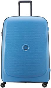 DELSEY PARIS - Belmont Plus - Slim Hard Cabin Suitcase, Zinc Blue, Set 3 Valises Extensibles (L-M-S), Classic