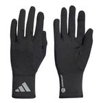 adidas Unisex AEROREADY Gloves, Black/Reflective Silver, M