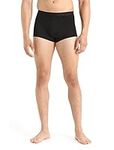 Icebreaker Men's Anatomica Cool-Lite Trunks - Merino Wool Underwear for Hiking, Snow Sports, Adventure & Training - Black, S