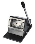 Heavy Duty PVC ID Card Die Cutter Full Metal Body Round Corner (Brown)