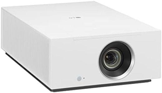 LG Electronics HU710PW Projector with Projection Diagonal up to 300 Inches, CineBeam Laser & LED 4K Projector (2000 Lumens, Wireless Screen Share Function, webOS 6.0), White