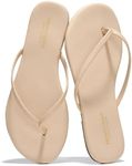 Project Cloud Flip flops for Women - Memory Foam Slippers for Women 2025 - Vegan Leather Women Slippers & Womens Sandals Beach Essentials Slides for Women Footwear - Flats (Foundations, Beige, 6)