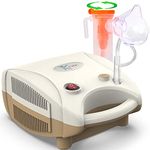 K-Life Neb-101 Compressor Nebulizer Machine Kit with Child and Adult Masks (Brown) (2 YEAR WARRANTY)