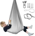 Aokitec Sensory Swing for Kids with Special Needs, Kid Swing Hammock Therapy Swing Indoor Swing for Children with Autism, ADHD, Asperger, Sensory Integration (Light Gray)