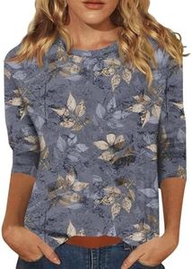 2024 Winter Tops for Women - Fashion Christmas Long Sleeve Tunic Tops & Blouses Plus Size Ladies Petite Blue S