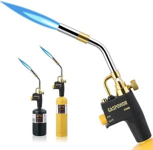 High Intensity Propane Torch Head Fuel by Propane,MAPP,MAP PRO,Turbo Torch Kit,Welding Torch,Trigger Start Mapp Gas Torch Kit with Igniter,Propane torch,Blow Torch(CSA Certified, Fuel Not Included)