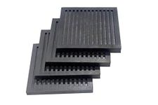 Zenith Rubber Store Zenith Rubber Anti Vibration Pads (Combo of 4) - Black 12 mm X 150 mm X 150 mm