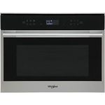 Whirlpool W Collection W7 MW461 UK Built-in Combi Microwave Oven Grill, 40 cooking combinations, Steam cooking, Bread Defrost, child lock, soft closing hinges, 40L capacity, 900W, Inox