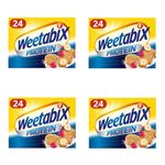 Weetabix Protein Cereal Biscuits 96 Count Bundle - Contains 4 x 24 Packs Weetabix Protein - High Protein and Fibre, Low Sugar and Fat, Vegan and Wholegrain Breakfast Cereal