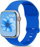 Sport Band Compatible with Apple Watch Bands 40mm 44mm 41mm 38mm 45mm 42mm 49mm for Men Women, Klein Blue Soft Silicone Strap Waterproof Replacement for iWatch Series 9 SE 8 7 6 5 4 3 2 Ultra/Ultra 2