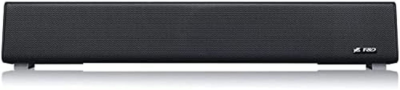 F&D E200 Plus Soundbar Speaker (Black) | Wireless Bluetooth Speakers | 5W Output/BT4.0/USB/Aux | 2600mAh Battery | Powerful Bass Soundbar | Side Panel Controls | Sound Bar for TV, Pc, Laptop & Phones