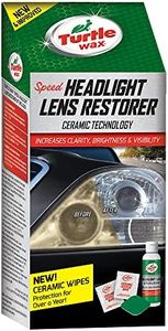 Turtle Wax 51768 Headlight Restorer Kit Headlamp Cleaning Restores Brightness Kit, (Old Version)