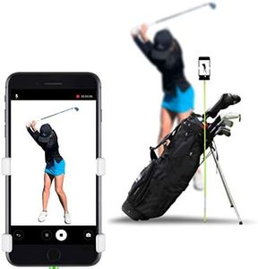 Selfie Golf Record Golf Swing - Cell Phone Holder Golf Analyzer Accessories | Winner of The PGA Best Product | Selfie Putting Training Aids Works with Any Golf Bag and Alignment Stick