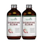 Simply Herbal Ayurvedic Digestive Elixir Syrup Tonic Enriched With 37 Digestion Enzymes Supplement for Gas & Acidity, Constipation, Bloating, and Improve Immune System - Pack of 2 (200ml each)