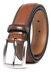 Belts for Men, Handmade Genuine Leather, 100% Cow Leather, Classic and Fashion Designs (44/46, Brown), Brown, 44-46