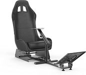 Cirearoa Gaming Chair Driving Cockpit Racing Wheel Stand with seat for All Logitech G923 | G29 | G920 | Thrustmaster | Fanatec Wheels | Xbox One, PS4, PC Platforms (Black/Black)