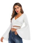 Leriya Fashion Tops for Women | Crop Tops for Women | Summer Tops for Women | Women Casual Tops | Beach Wear (X-Large, White)