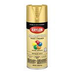 Krylon K05588007 COLORmaxx Spray Paint, Aerosol, Gold