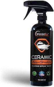 WavesRx High-Performance Ceramic Spray Coating for Boats & Jet Skis (AquaShield+) | Marine Grade SiO2 Sealant Protects from Salt, Contaminants & UV Damage | Fast Wax Silicon Dioxide Hydrophobic Polish