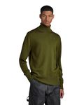 G-STAR RAW Men's Premium Core Turtle Knitted Sweater, Green (dark olive D21933-B692-C744), XXL