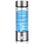 Hydrogen Water Bottle 420 ml Ionized Water Generator SPE/PEM Technology 3 Minute Rapid Electrolysis Leakproof Hydrogen Water Machine for Metabolism/Improve Sleep/Anti Aging Hydrogen Bottle