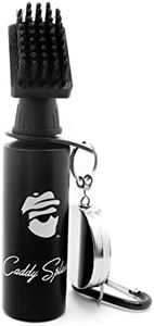 Caddy Splash Golf Water Brush - Retractable Brush with Nylon-Bristles Head - Wide Cleaning Coverage - Anti-Leak Reservoir Tube - Squeeze Bottle for Easy Cleaning - 7.5 Inches, Holds 4 Ounces of Water
