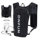 DNFUN Running Vest Women Men Lightweight 5L Running Hydration Vest with Water Bladder Phone Holder Hydration Backpack for Trail Running Marathon