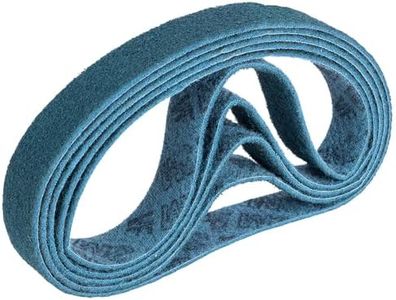 Nastro abrasivo realizzato con levigatrice a nastro per tubi in pile 3M Scotch Brite SC-BL 40x760mm, 5 pezzi, gamma granulometrica (Grade: veryfine, Color: Blue, Korn :280)