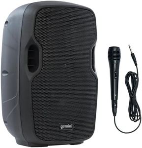 Gemini Sound AS-08TOGO: Active 500W Wireless Powered Speaker with 8” Woofer - Long-Lasting Battery, Bluetooth, Portable for Travel & Karaoke, USB/SD/FM Playback