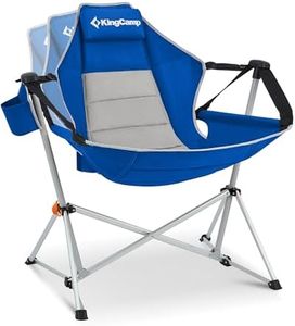 KingCamp Camping Hammock Chair Portable Folding Camping Chair for Adults up to 440 lbs Heavy Duty Foldable Oversized Rocker Chair with Aluminum Alloy Frame Cup Holder for Outdoor, The