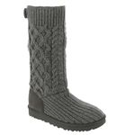 UGG Women's Classic Cardi Cabled Knit Fashion Boot, Grey, 8