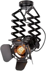 Lywins E27 Loft Annata Faretti a soffitto Plafoniere Industriale Ferro Riflettore Industriale stile americano Macchie di ferro per Negozio di vestiti bar Caffetteria