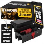 Pest X Pro Venom – 2X Pre-Baited Rat Poison Bait Box, Ready-To-Use, Professional Grade, Rat Poisoning Super Strength For Indoor & Outdoor Infestations, Safe & Effective Rat Trap