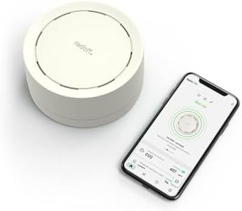 Radoff Now *White Limited Edition - Appareils Mesurant Qualité Air Intérieur avec Détecteur Co2 COV PM, Compatible avec Alexa - avec Thermomètre Connecté Wifi, Capteur Humidité, Pression Atmosphérique
