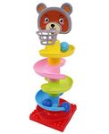 Toyshine 4 Layer Ball Drop and Roll Swirling Tower for Baby and Toddler Development Educational Toys | Stack, Drop and Go Ball Ramp - Multicolor