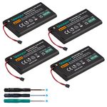 Uwayor 4 Pack HAC-006 Battery Replacement for HAC-015 HAC-016 Left & Right Joy Con Controller with Disassembly Tools 3.7V 525mAh