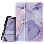 FINTIE Case Compatible with iPad 6th/5th Generation/Air 2/Air 1(9.7-inch, 2018/2017/2014/2013 Model)- Ultra Slim Standing Cover, with Auto Wake/Sleep, Lilac Marble