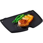 GriHero 6558 32CM x 22CM BBQ Grill Griddle Pan for Weber Q100 & Q1000 Series, Q100, Q120, Q1000, Q1200, Cast Iron Griddle Plate Grate Gas Grill Replacement Parts Accessories, 1 Pack