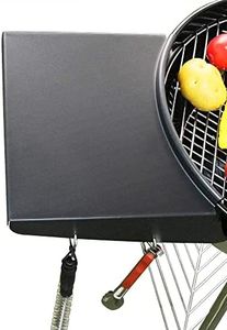 Grisun Charcoal Grill Table Shelf for 22 Inches Weber Master Touch & Original Kettle Charcoal Grills, Replaces Weber Grill Side Shelf, Outdoor Steel BBQ Table Folds to Store Inside Barbecue Grill