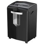Bonsaii Heavy Duty Paper Shredder, 24-Sheet 60-Minute Commercial Office Shredder with 7 Gallons Pullout Basket, High Security Credit Cards/Staples/Clips Mail Shredder, 4 Casters(C144-D)