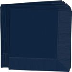 Amscan 2PLY Napkins 50 Pieces, 33 cm Length, Navy