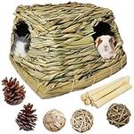 PINVNBY Guinea Pig Grass House with